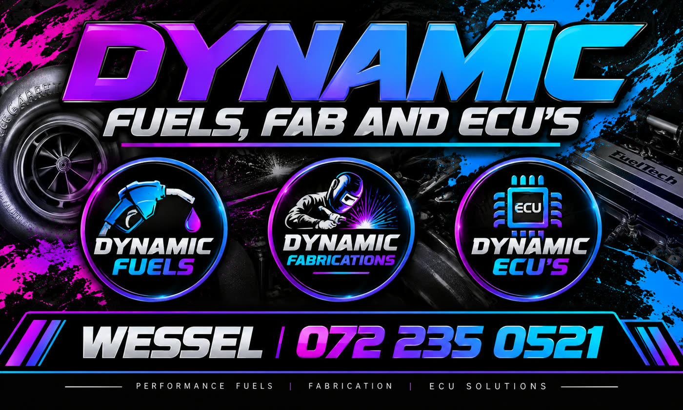 Dynamic — performance fuels, fabrication and ECU solutions. Wessel 072 235 0521